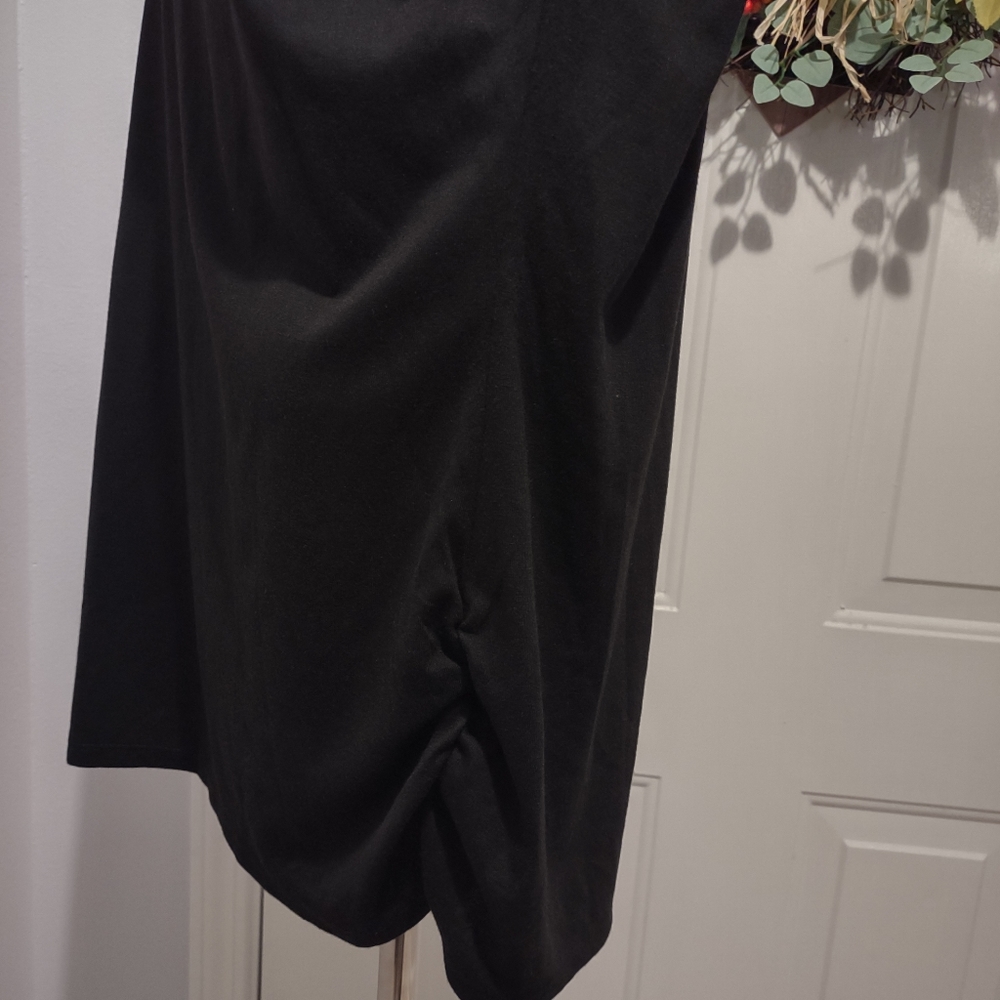Faded Glory Black 3/4 Sleeve Top Cowl Neck 1X - Picture 11 of 12
